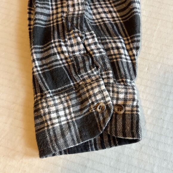 Classic Rugged Wear Men’s Shirt 3XL Gray Plaid Flannel Cotton Workwear Cabincore - Picture 6 of 7